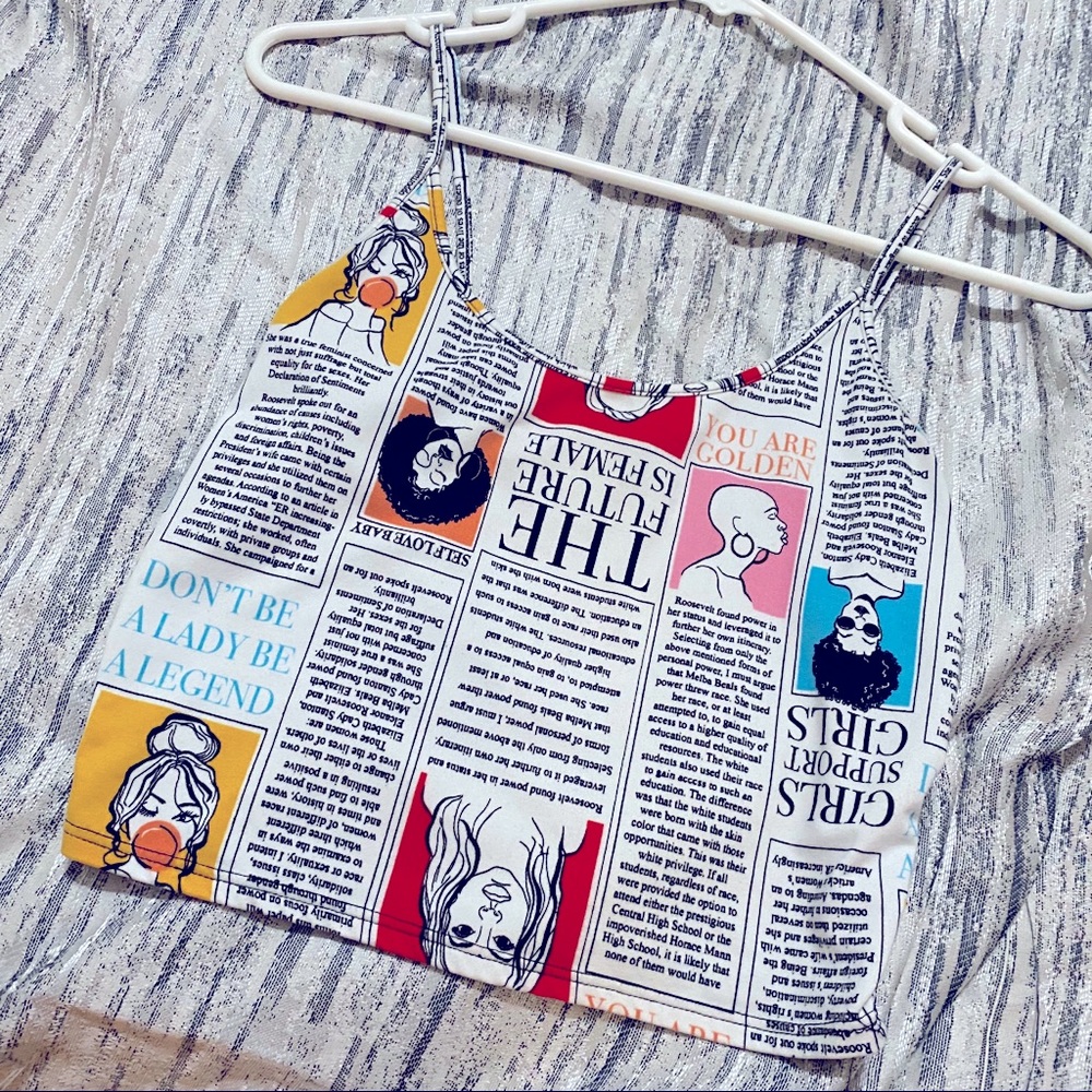Graphic crop top